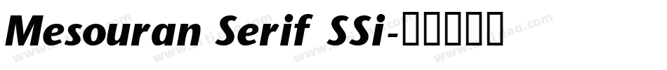 Mesouran Serif SSi字体转换